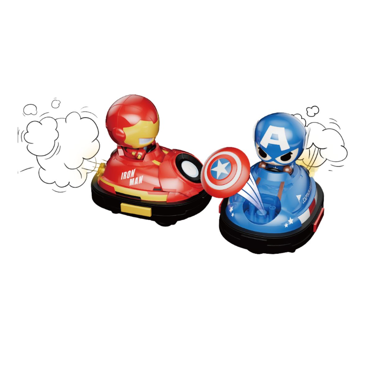 Đồ Chơi Xe Điện Đụng Bumper Iron Man VS Captain America VECTO MM1080304