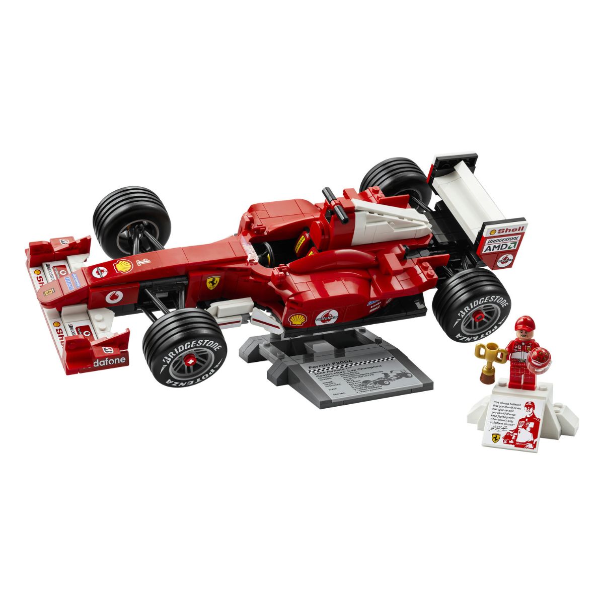 Đồ Chơi Lắp Ráp Xe Đua Ferrari F2004 Và Tay Đua Michael Schumacher LEGO ICONS 11375 (735 Chi Tiết)