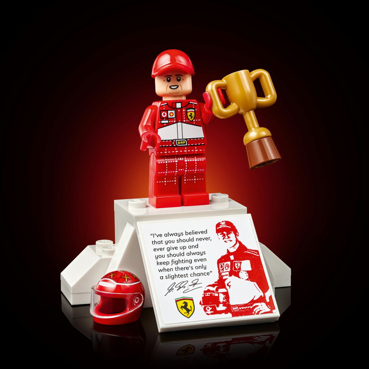 Đồ Chơi Lắp Ráp Xe Đua Ferrari F2004 Và Tay Đua Michael Schumacher LEGO ICONS 11375 (735 Chi Tiết)