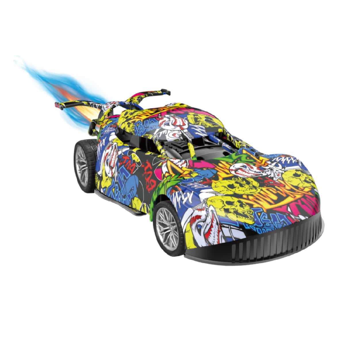 Đồ Chơi Xe Đua Graffiti Phun Sương Điều Khiển Từ Xa (Vàng) VECTO VT8673A