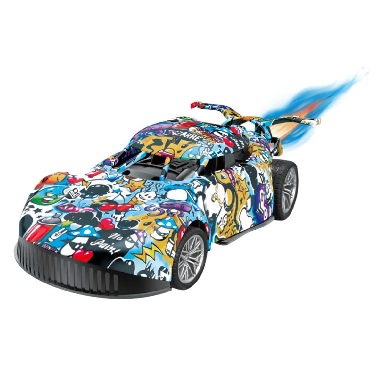 Đồ Chơi Xe Đua Graffiti Phun Sương Điều Khiển Từ Xa (Xanh) VECTO VT8673A