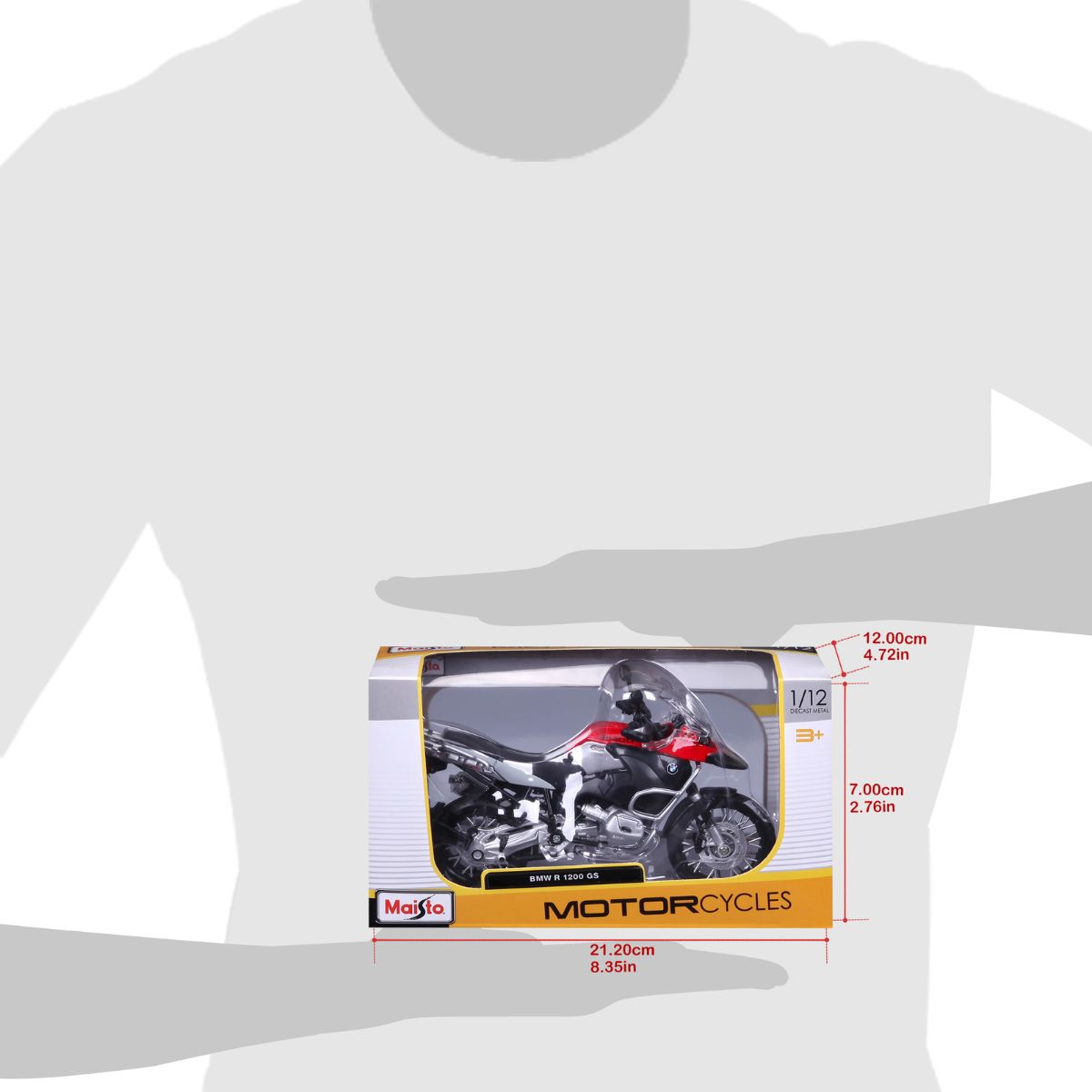 Đồ Chơi Xe Mô Hình Mô Tô 1:12 Dòng BMW R1200 GS MAISTO 07123/MT31101