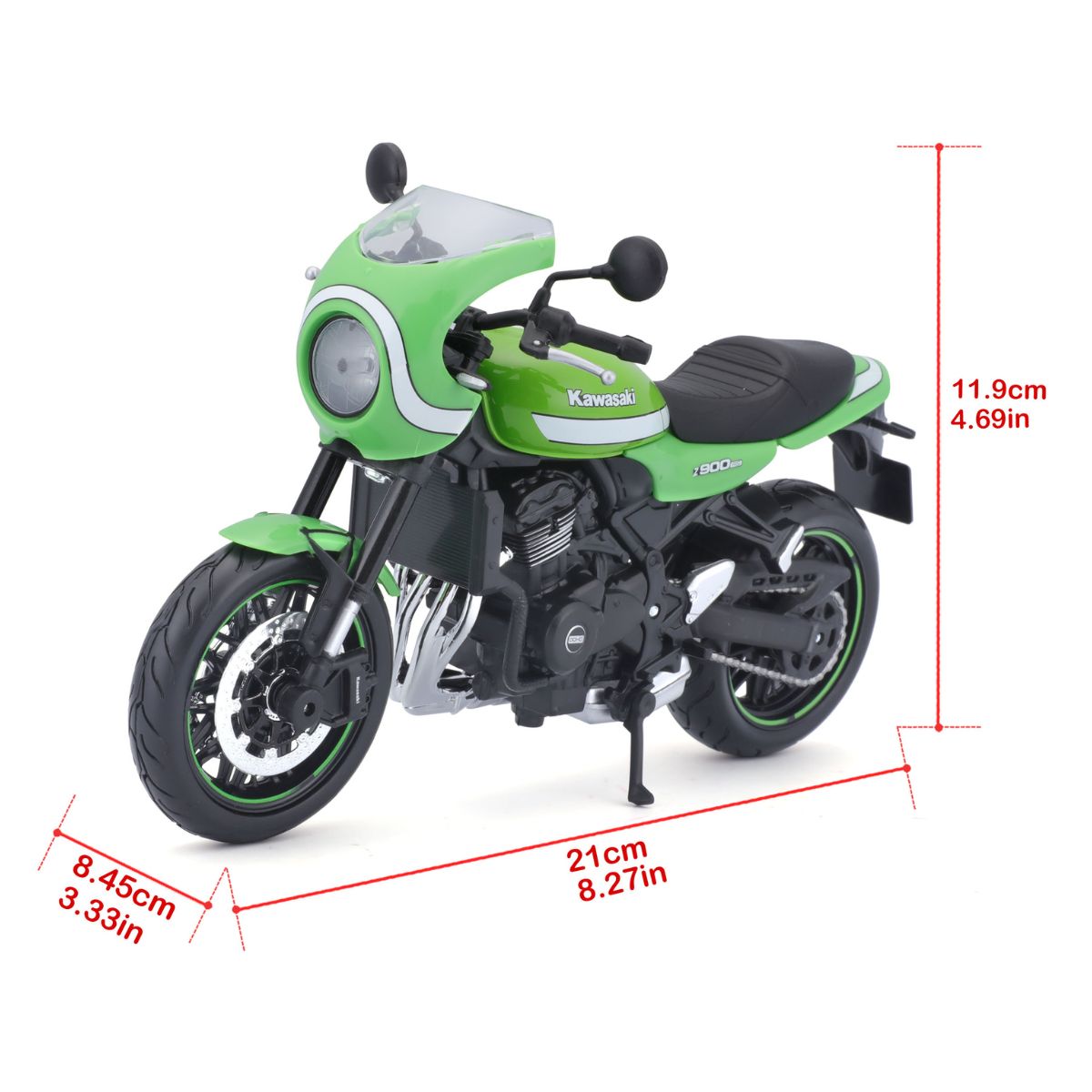 Đồ Chơi Xe Mô Hình Mô Tô Tỉ Lệ 1:12 Dòng Kawasaki Z900RS Café Xanh Lá MAISTO 18989GRN/MT31101