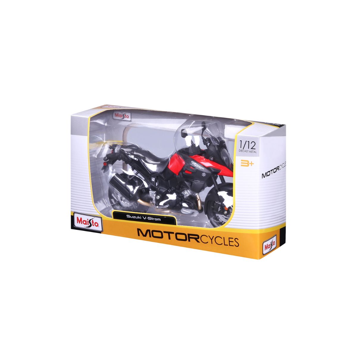 Đồ Chơi Xe Mô Hình Mô Tô Tỉ Lệ 1:12 Suzuki V-Strom MAISTO 19130/MT31101