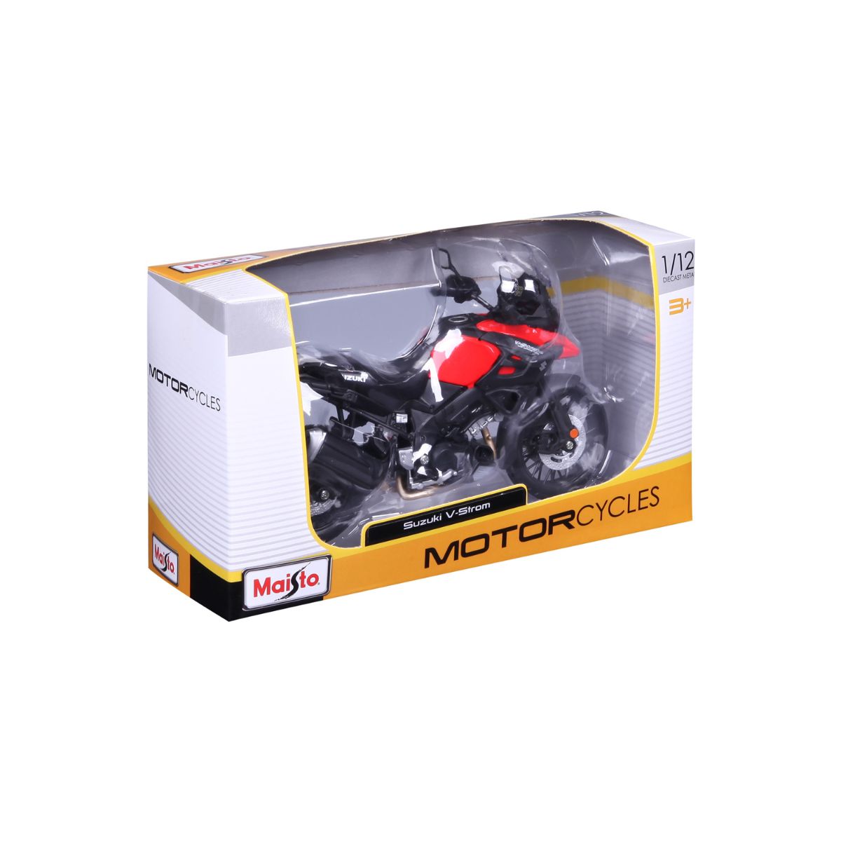 Đồ Chơi Xe Mô Hình Mô Tô Tỉ Lệ 1:12 Suzuki V-Strom MAISTO 19130/MT31101