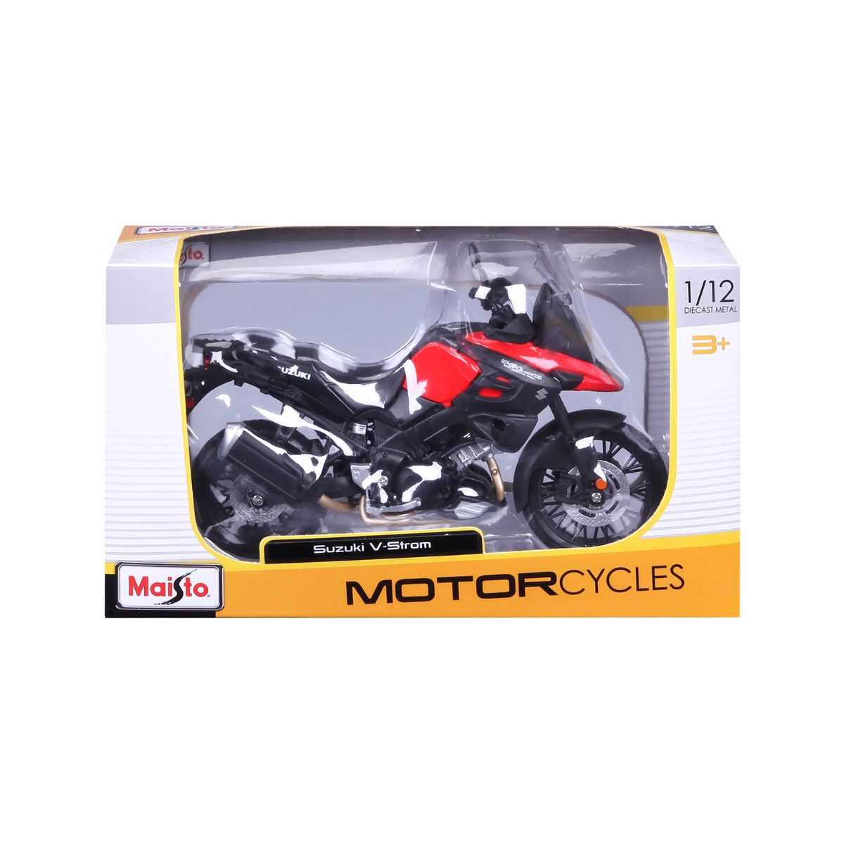 Đồ Chơi Xe Mô Hình Mô Tô Tỉ Lệ 1:12 Suzuki V-Strom MAISTO 19130/MT31101