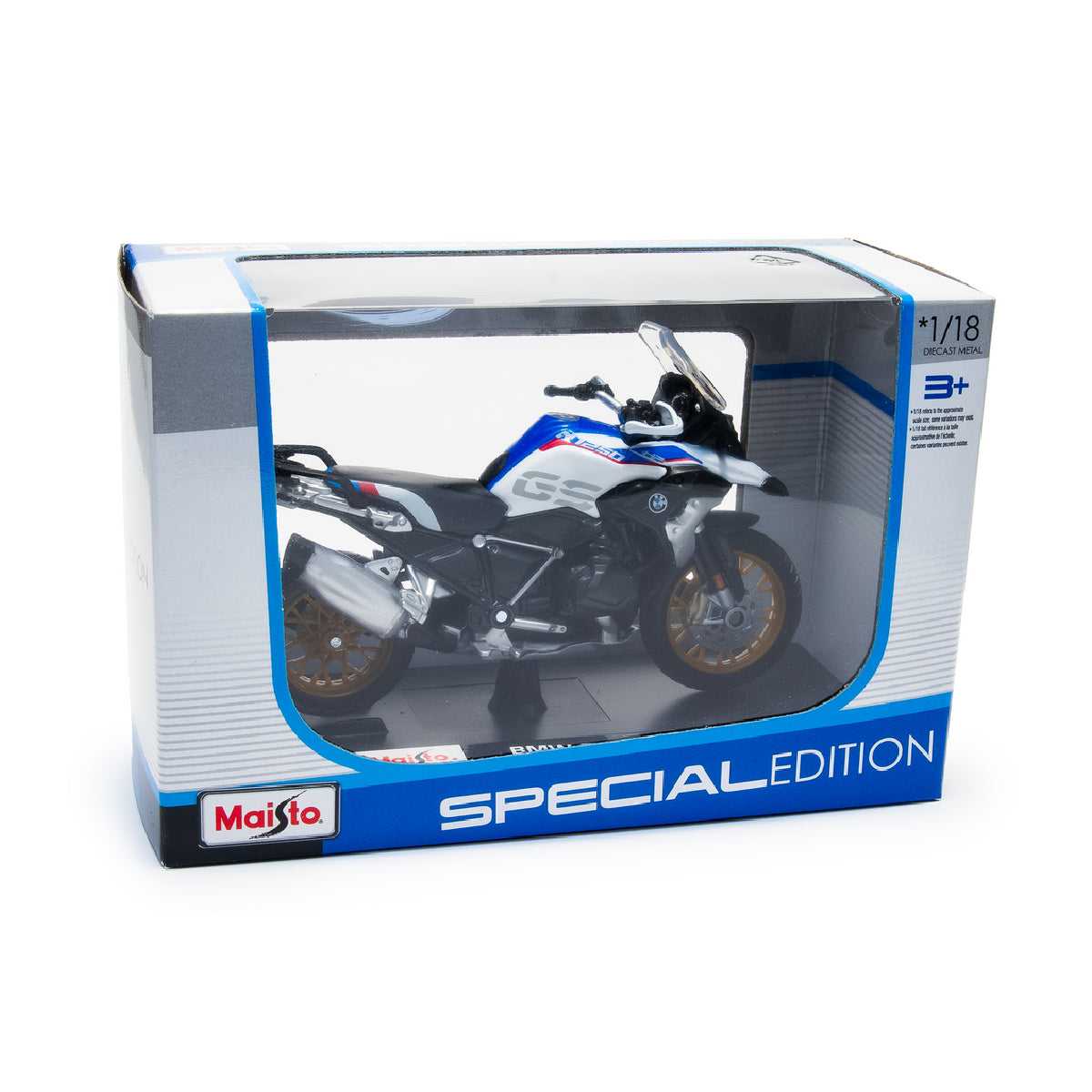 Xe Mô Hình Mô Tô Tỉ Lệ 1:18 Bmw R 1250 Gs Có Kệ Đứng MAISTO MT39300