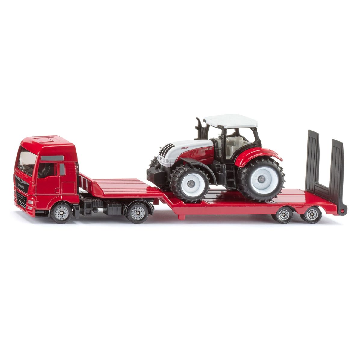 Đồ Chơi Xe Tải MAN Chở Máy Kéo Nông Nghiệp Steyr SIKU 1764