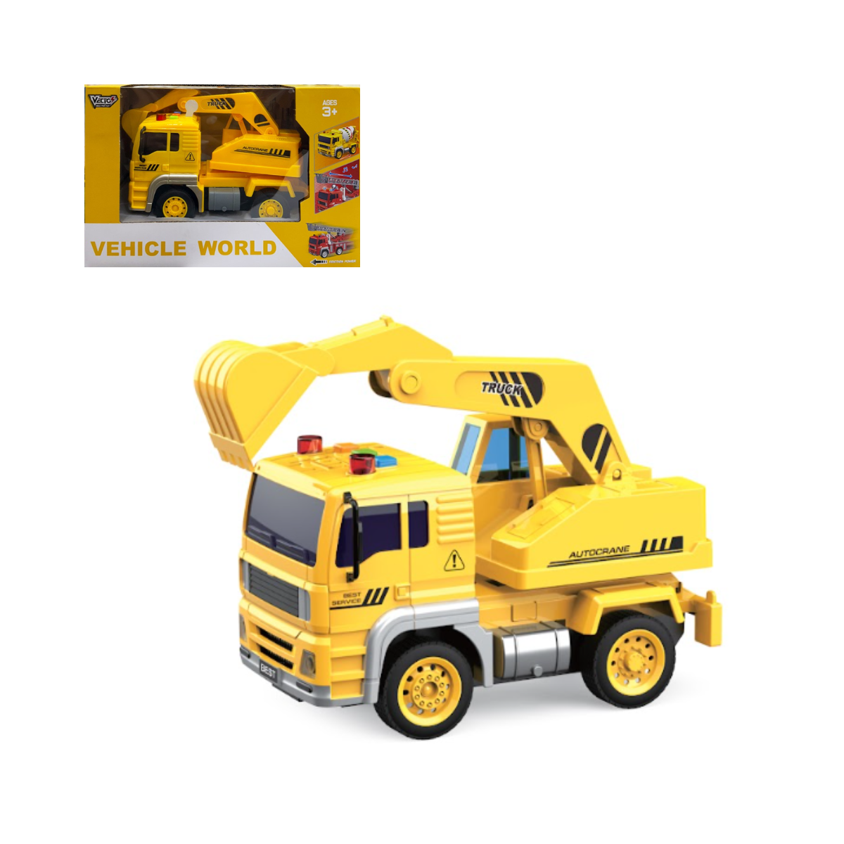Đồ Chơi Xe Xúc Công Trình Chạy Trớn Có Đèn Và Âm Thanh VECTO VT511C