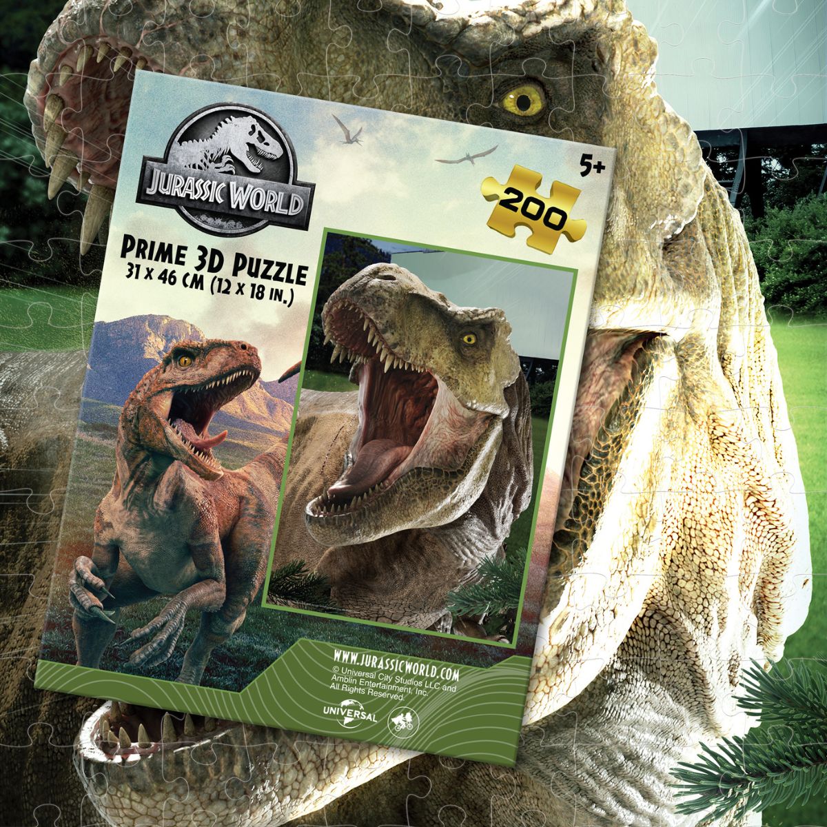Đồ Chơi Xếp Hình 3D Universal-Jurassic T-Rex 200 Miếng ART PUZZLES 33291