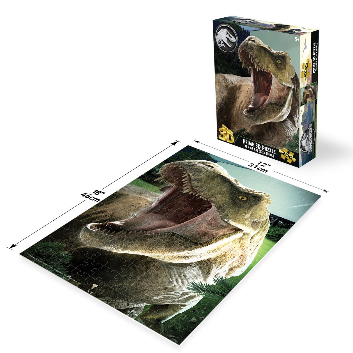Đồ Chơi Xếp Hình 3D Universal-Jurassic T-Rex 200 Miếng ART PUZZLES 33291