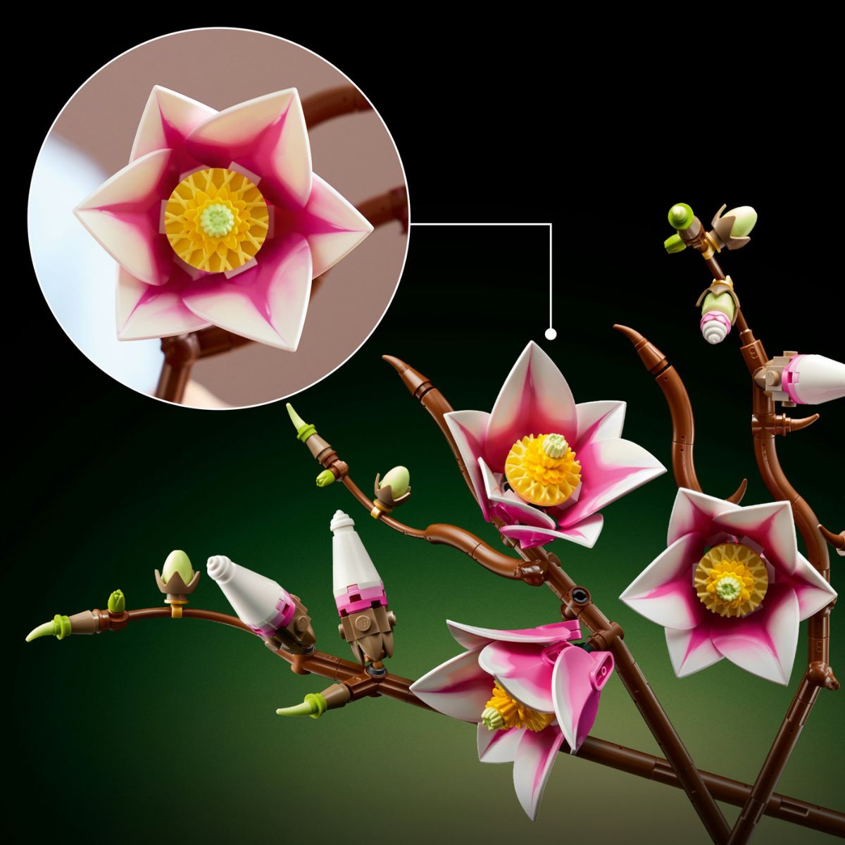 Đồ Chơi Lắp Ráp Hoa Mộc Lan LEGO BOTANICALS 11510 (435 Chi Tiết)