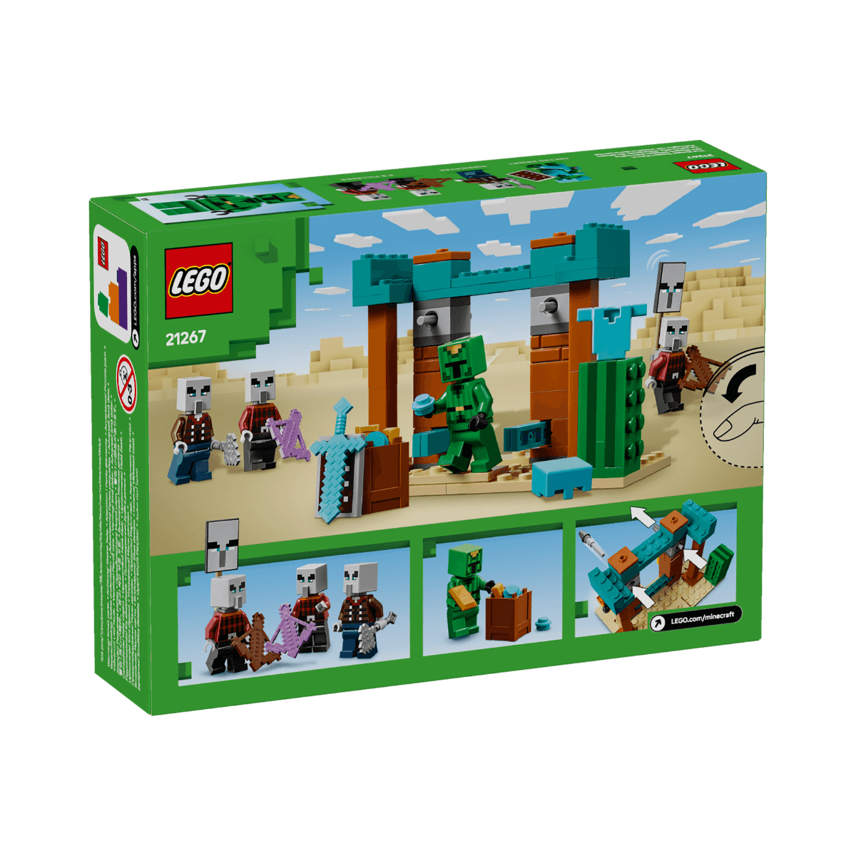 Đồ Chơi Lắp Ráp Đội Tuần Tra Sa Mạc Illager LEGO MINECRAFT 21267