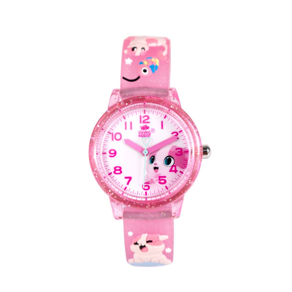 Đồng Hồ Clever Watch Kitty Pinky Jelly CLEVER HIPPO WG014/PALEPINK