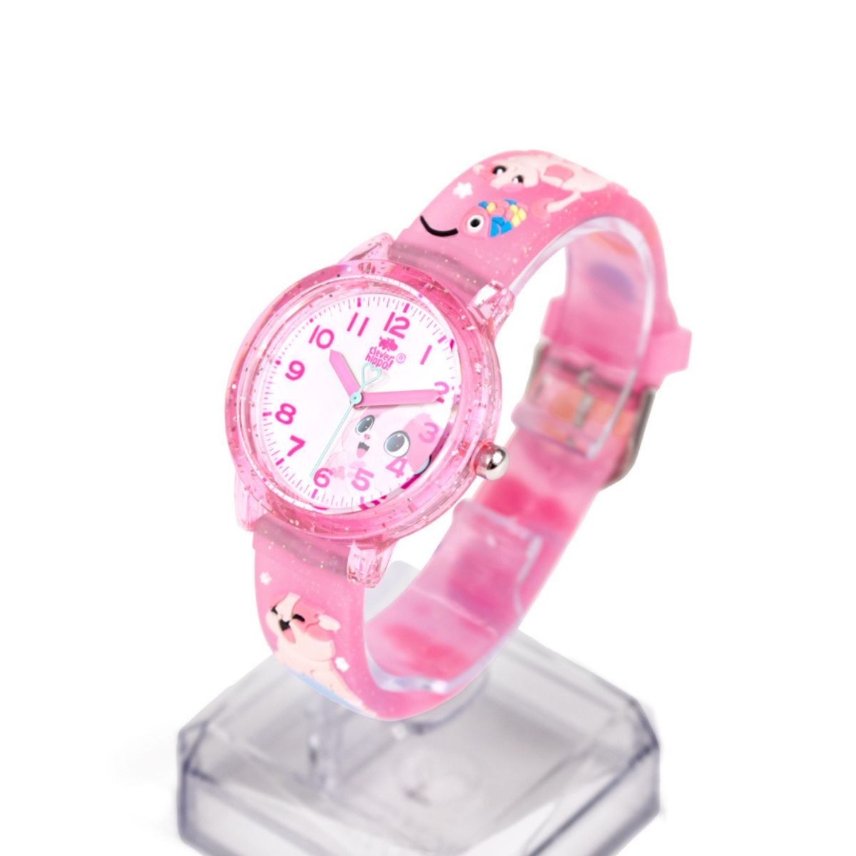 Đồng Hồ Clever Watch Kitty Pinky Jelly CLEVER HIPPO WG014/PALEPINK