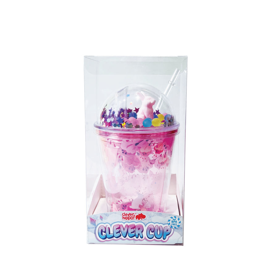 Ly nhựa Clever Cup Fairy Forest Hồng CLEVERHIPPO PCUP06