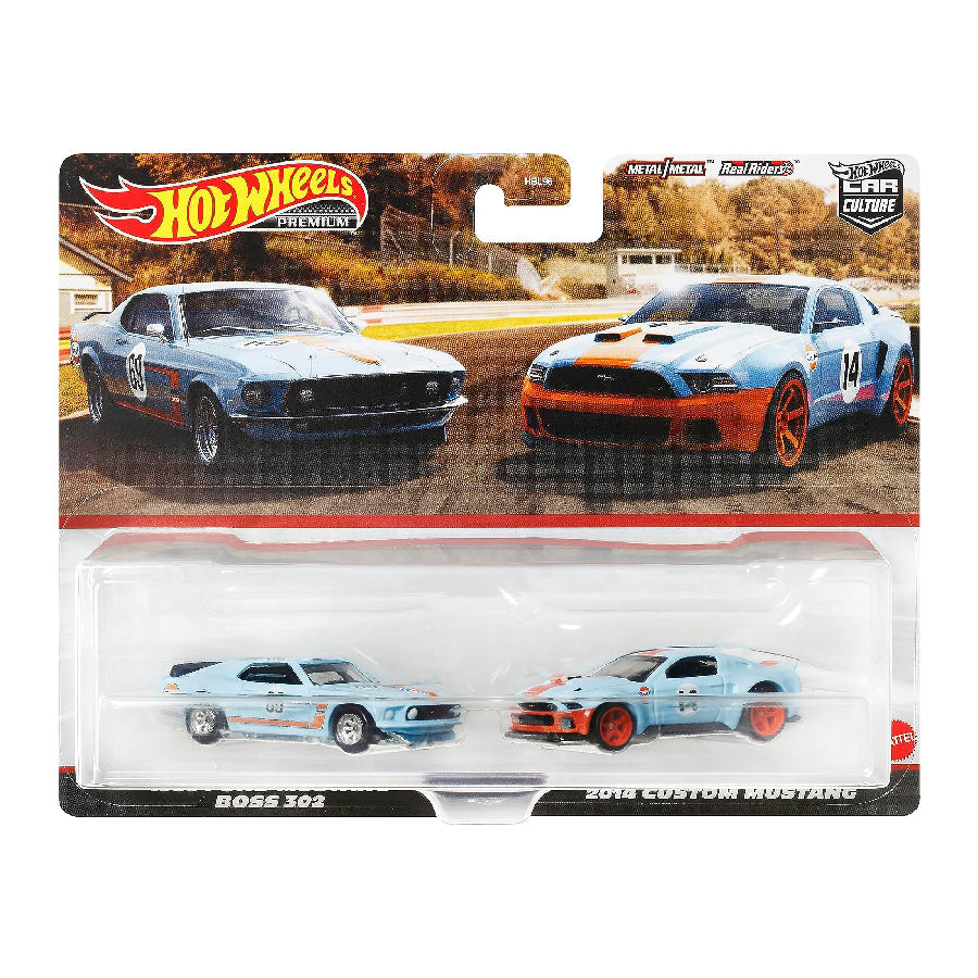 Bộ Đôi Siêu xe Premiums 2014 CUSTOM MUSTANG HOT WHEELS HBL96