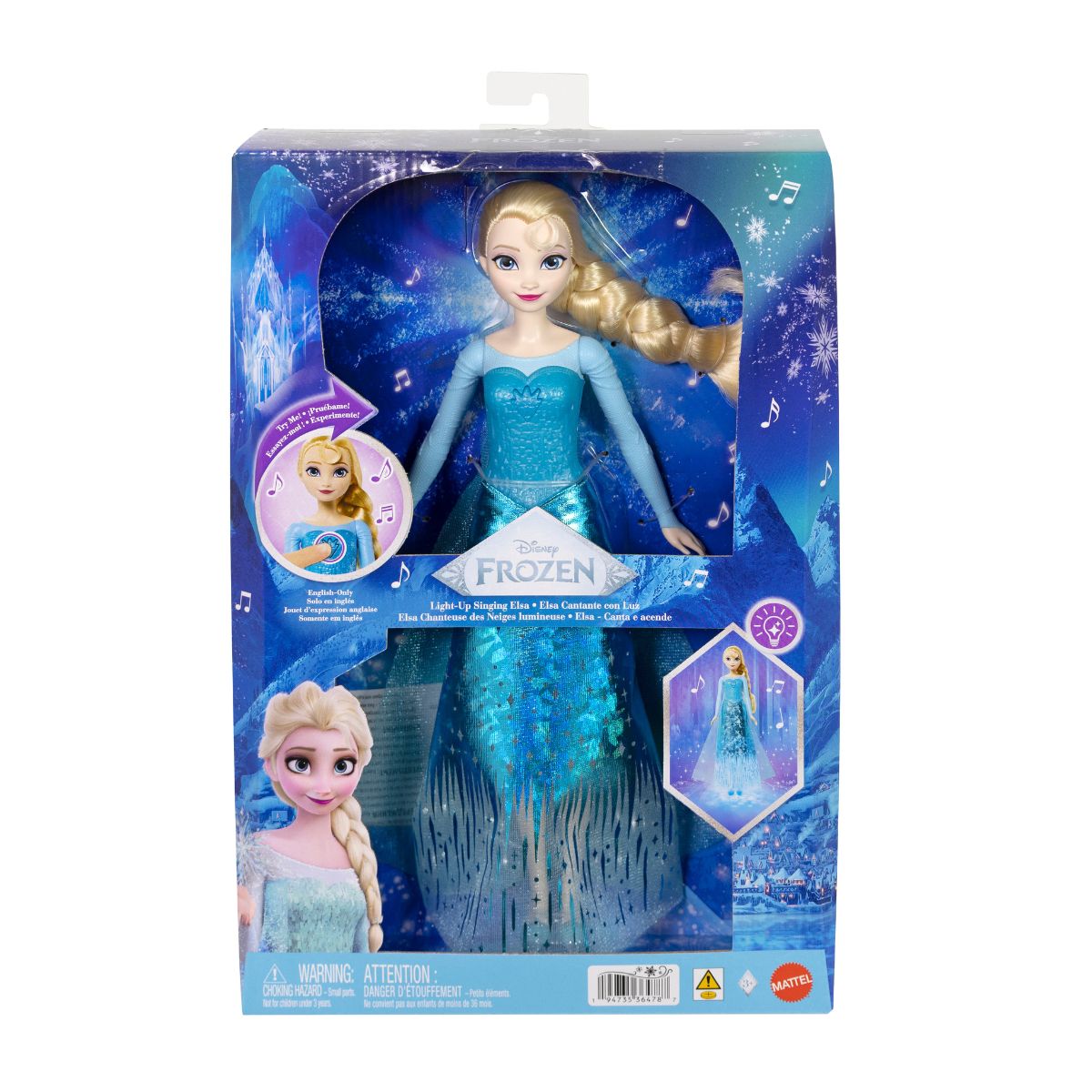 Đồ Chơi Elsa Tỏa Sáng Cùng Giai Điệu Diệu Kỳ DISNEY PRINCESS MATTEL JLJ07