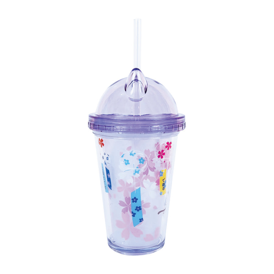 Ly nhựa Clever Cup Happy Cat Tím CLEVERHIPPO PCUP07