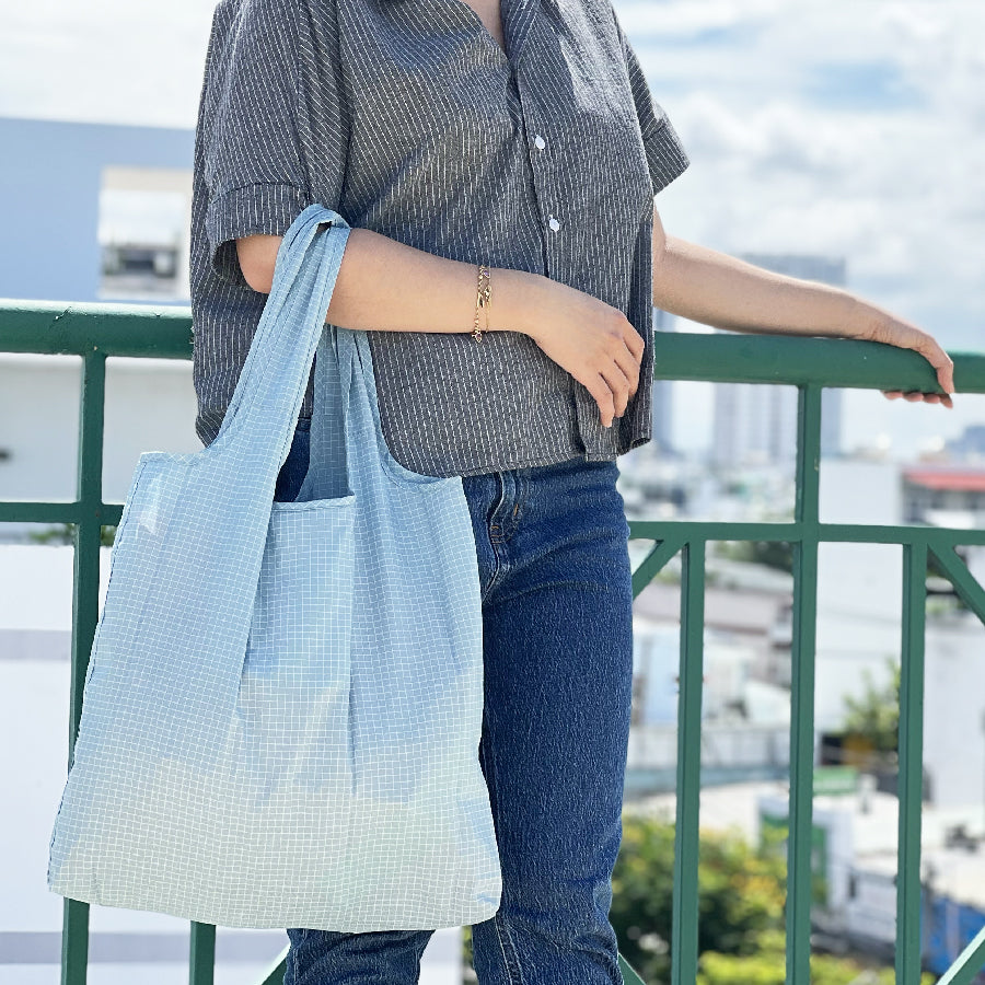Túi xếp ba gang Baby Blue CLEVER HIPPO FB03