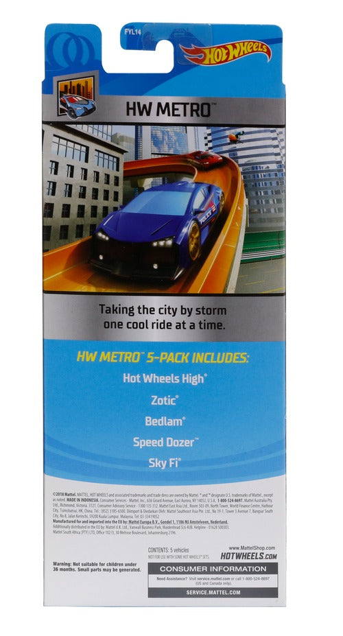 Bộ 5 siêu xe Hot Wheels HOT WHEELS 1806H