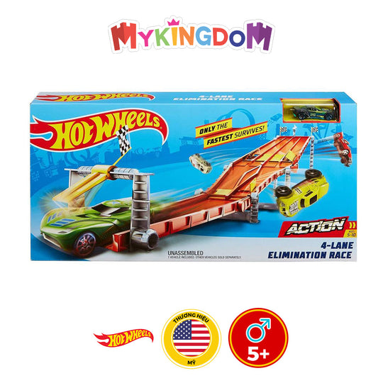 Mô hình bộ đường đua 4 làn siêu tốc Hot Wheels HOT WHEELS GDY60