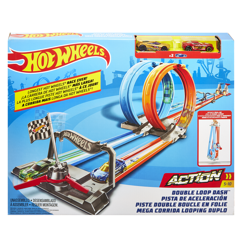 Đường đua xoắn kép siêu tốc xếp gọn Hot Wheels HOT WHEELS GFH85