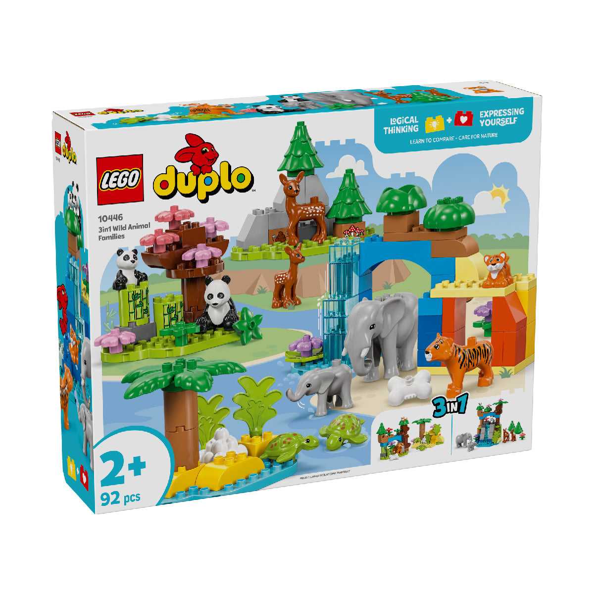 Đồ Chơi Lắp Ráp Gia Đình Động Vật Hoang Dã 3 Trong 1 LEGO DUPLO 10446