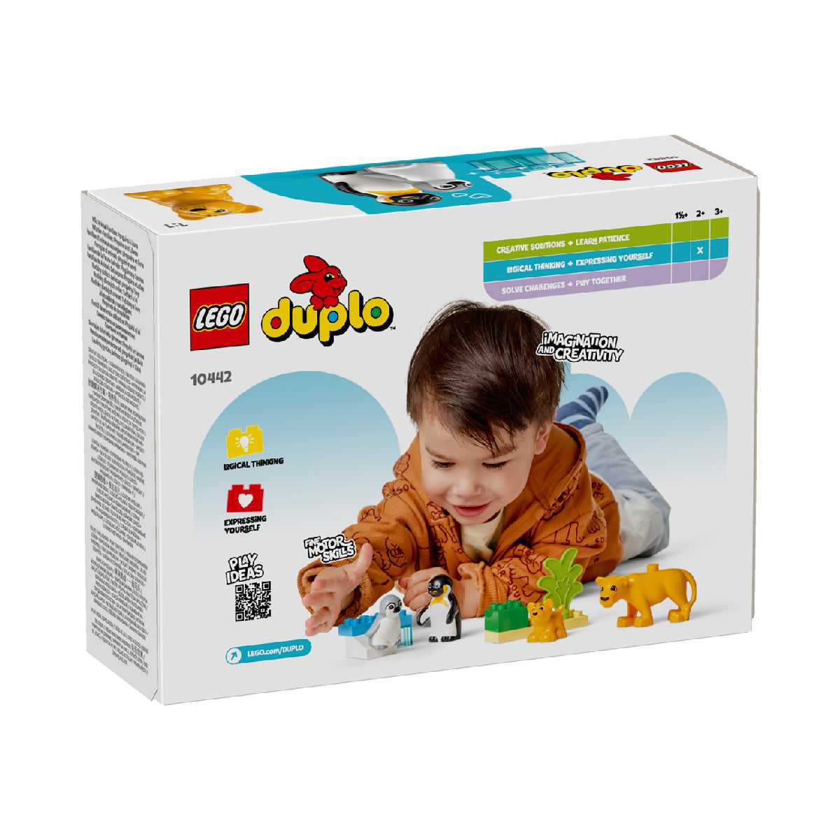Đồ Chơi Lắp Ráp Gia Đình Động Vật Hoang Dã: Chim Cánh Cụt Và Sư Tử LEGO DUPLO 10442