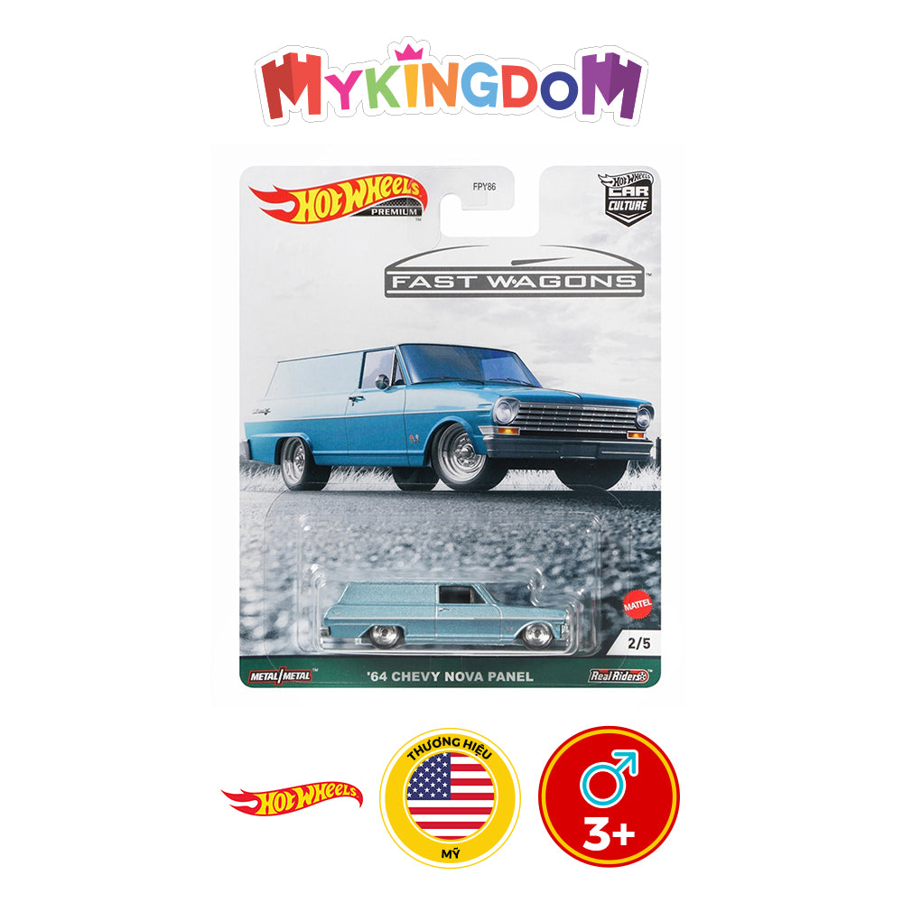 Siêu xe sang trọng '64 CHEVY NOVA PANEL HOT WHEELS FPY86