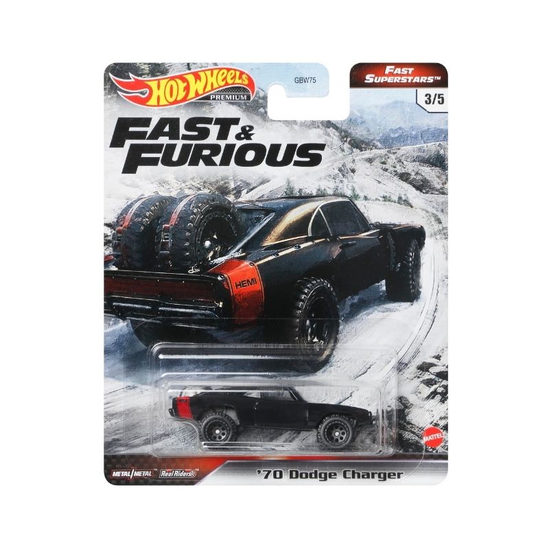 Siêu xe Fast & Furious 70 DODGE CHARGER HOT WHEELS GBW75