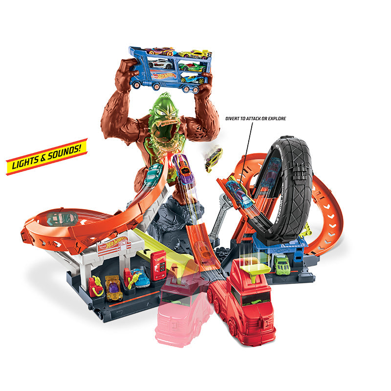Bộ Hot Wheels Thành Phố Khỉ Đột Gorllia HOT WHEELS GTT94