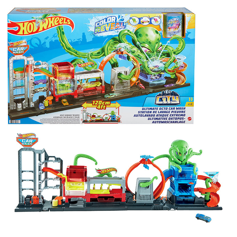 Trạm rửa xe tuyệt đỉnh Hot Wheels của Bạch Tuộc Octo HOT WHEELS GTT96