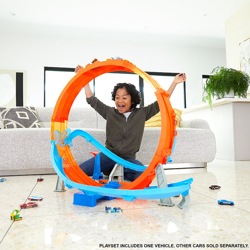 Bộ Hot Wheels đường đua xoắn ốc cực đại HOT WHEELS GTV14