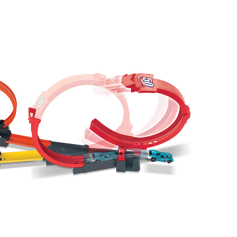 Đường đua xoắn ốc siêu tốc xếp gọn Hot Wheels HOT WHEELS HDR83