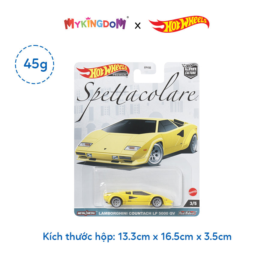 Siêu xe sang trọng LAMBORGHINI COUNTACH LP 5000QV HOT WHEELS FPY86