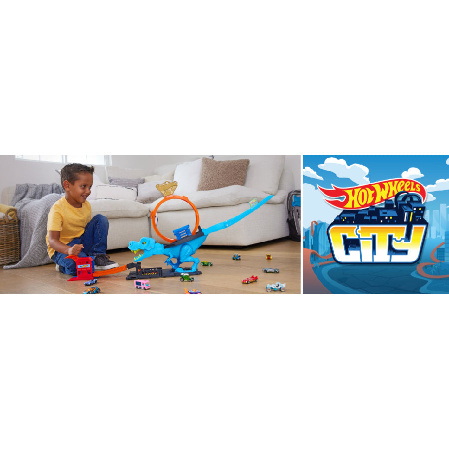 Thử thách Khủng Long T-Rex nuốt chửng siêu xe Hot Wheels HOT WHEELS HKX42