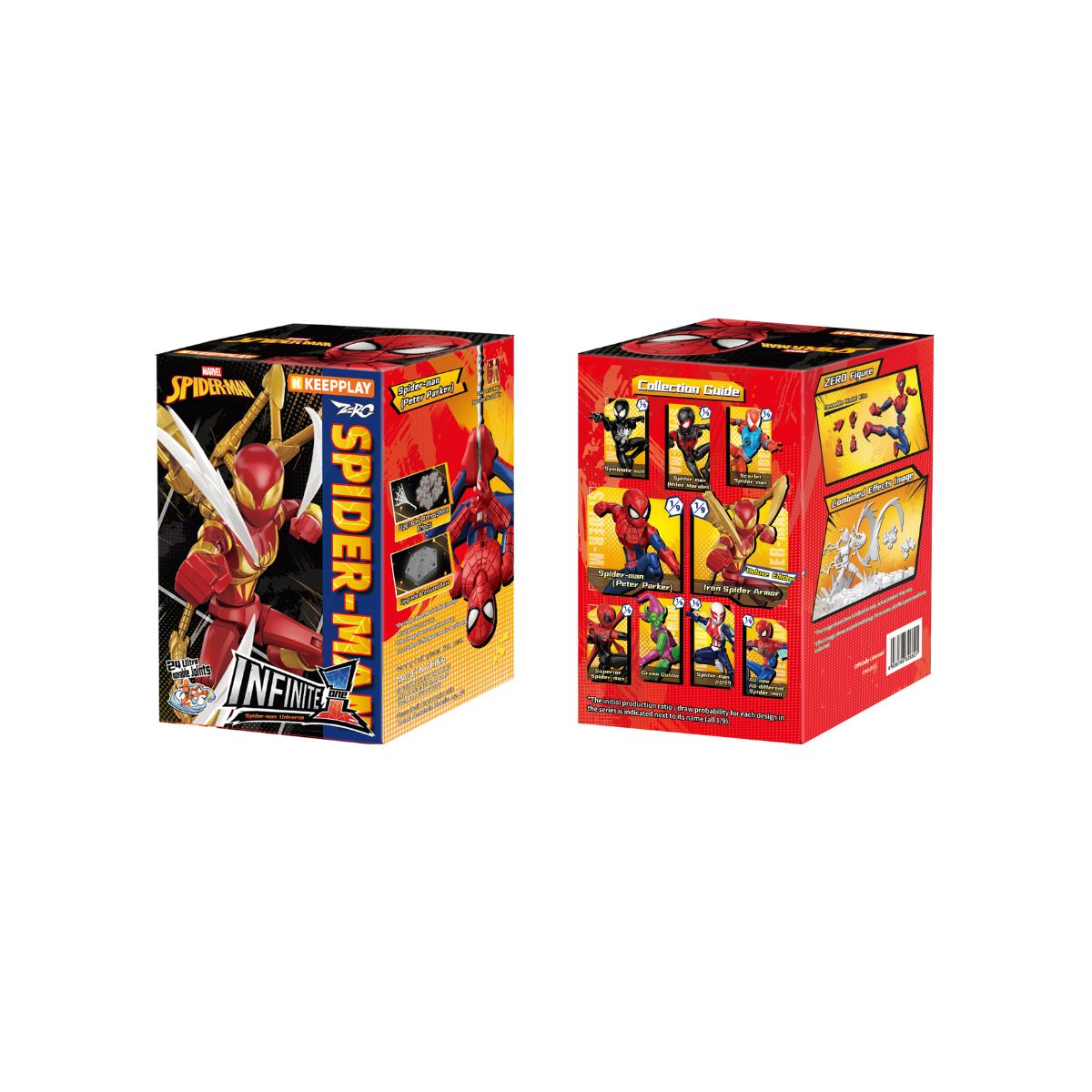 Đồ Chơi Hộp Mù Mô Hình Lắp Ráp Marvel Zero Infinite Spiderman KEEPPLAY 73008