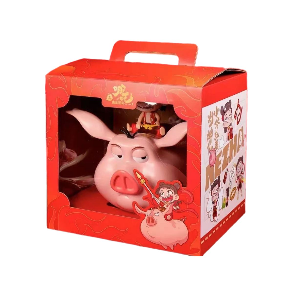 Đồ Chơi Hộp Quà Tặng Mô Hình Nhân Vật Na Tra Cưỡi Heo NA TRA NZCM01