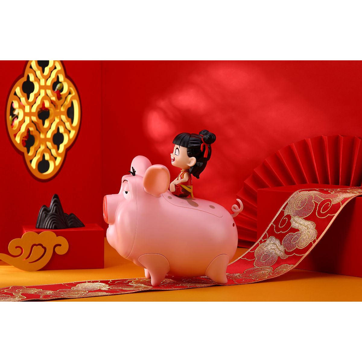 Đồ Chơi Hộp Quà Tặng Mô Hình Nhân Vật Na Tra Cưỡi Heo NA TRA NZCM01