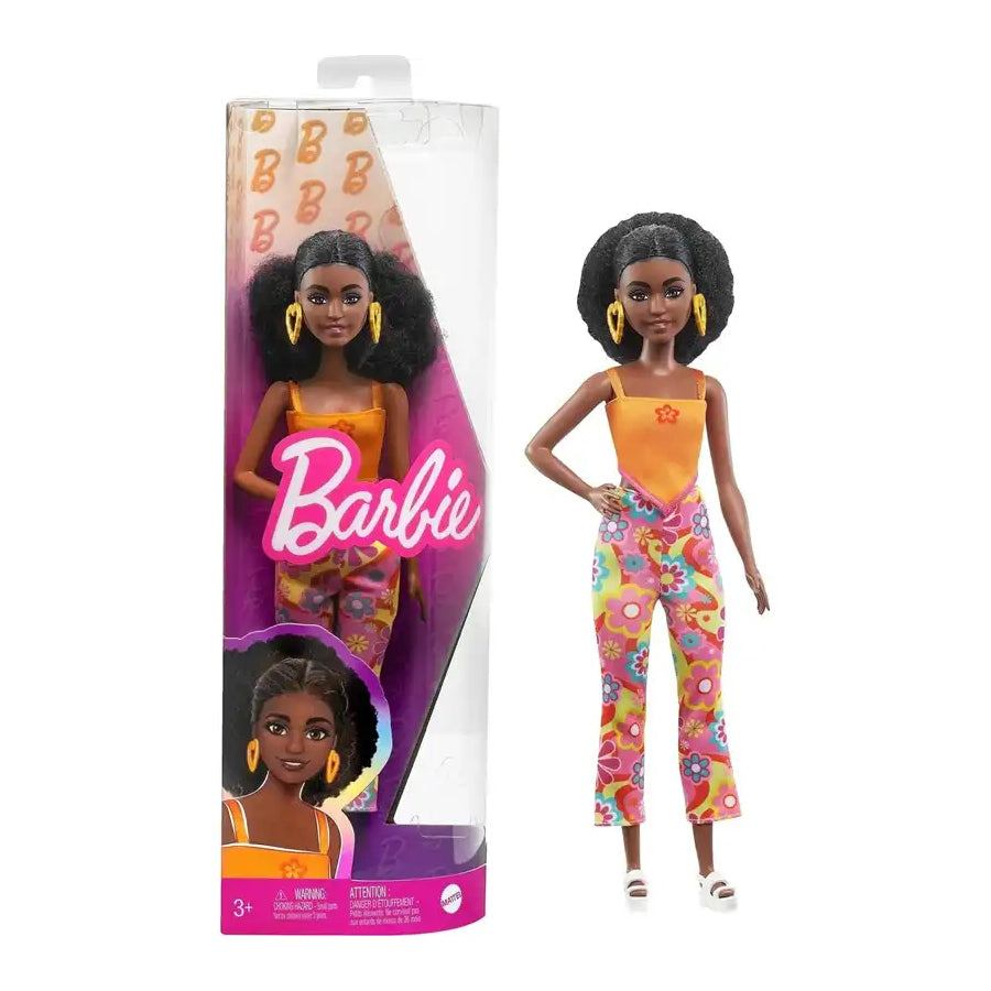 Búp bê thời trang - Curly Black Hair BARBIE FBR37