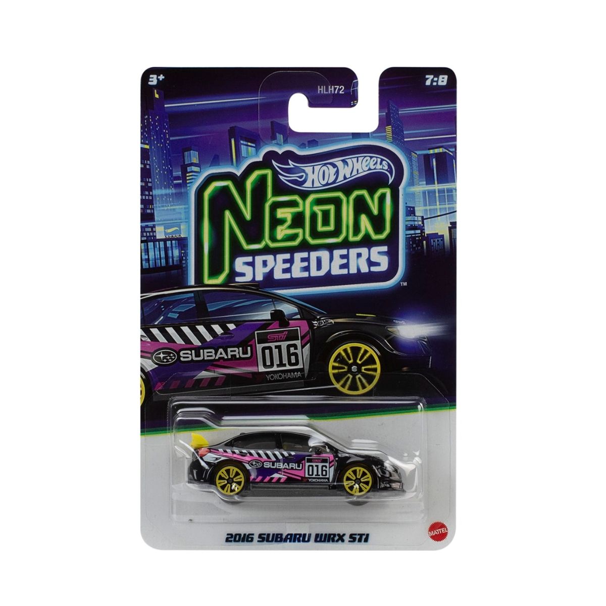 Đồ Chơi Siêu Xe Neon Speeders 2016 Subaru WRX STI (Chase) HOT WHEELS HLH72