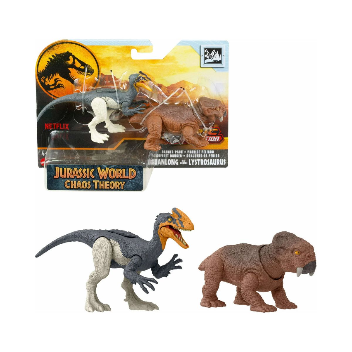 Đồ Chơi Khủng Long GUANLONG LYSTROSAURUS 6 Inch Khớp Linh Hoạt Jurassic World Mattel HLN49