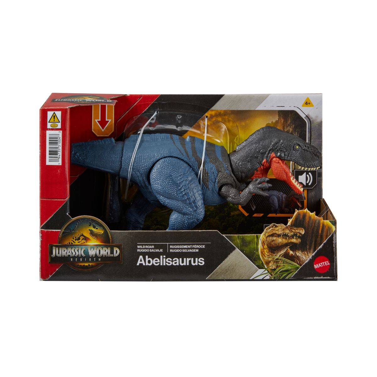 Đồ Chơi Mô Hình Saga Khủng Long Có Âm Thanh Abelisaurus JURASSIC WORLD MATTEL JGB91/JGB87
