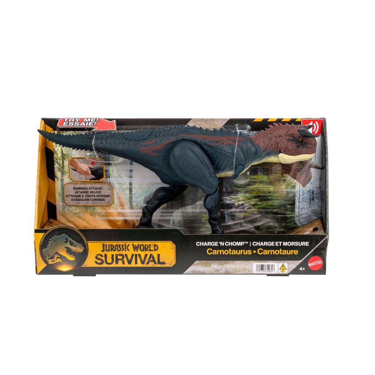 Đồ Chơi Siêu Khủng Long Sừng Bò Ăn Thịt Carnotaurus Toro JURASSIC WORLD MATTEL JKG85