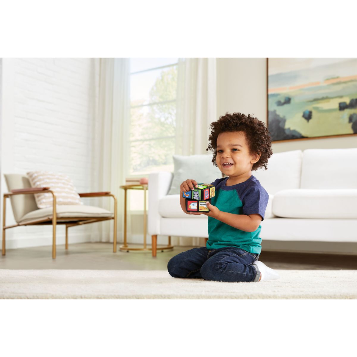 Đồ Chơi Khối Xoay Rubik Kỳ Thú Có Đèn Và Nhạc VTECH 80-558400