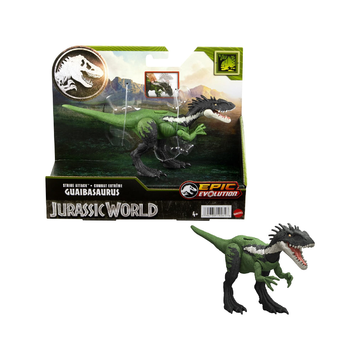 Mô Hình Khủng Long Tấn Công Guaibasaurus JURASSIC WORLD MATTEL HLN63