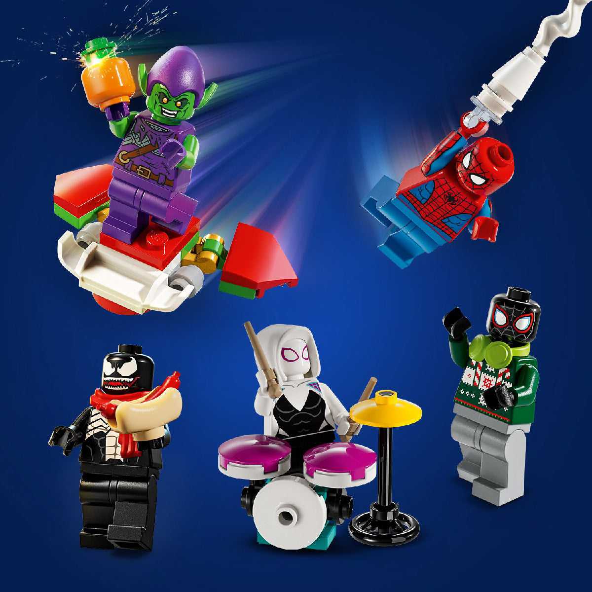 Đồ Chơi Lắp Ráp Lịch Giáng Sinh Người Nhện 2024 LEGO SUPERHEROES 76293