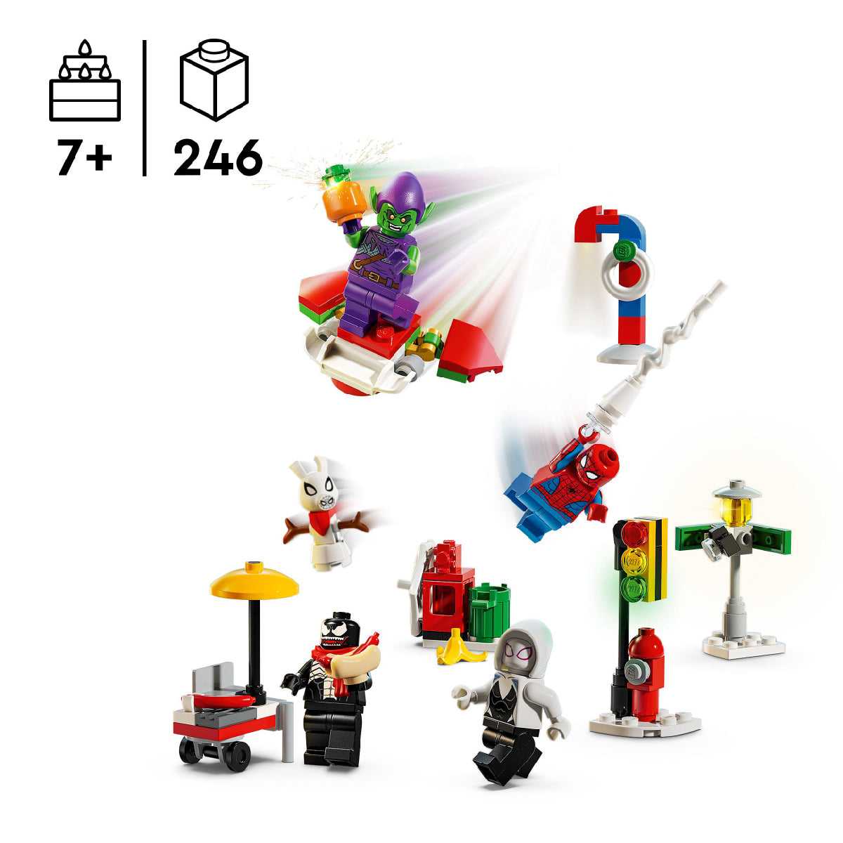 Đồ Chơi Lắp Ráp Lịch Giáng Sinh Người Nhện 2024 LEGO SUPERHEROES 76293