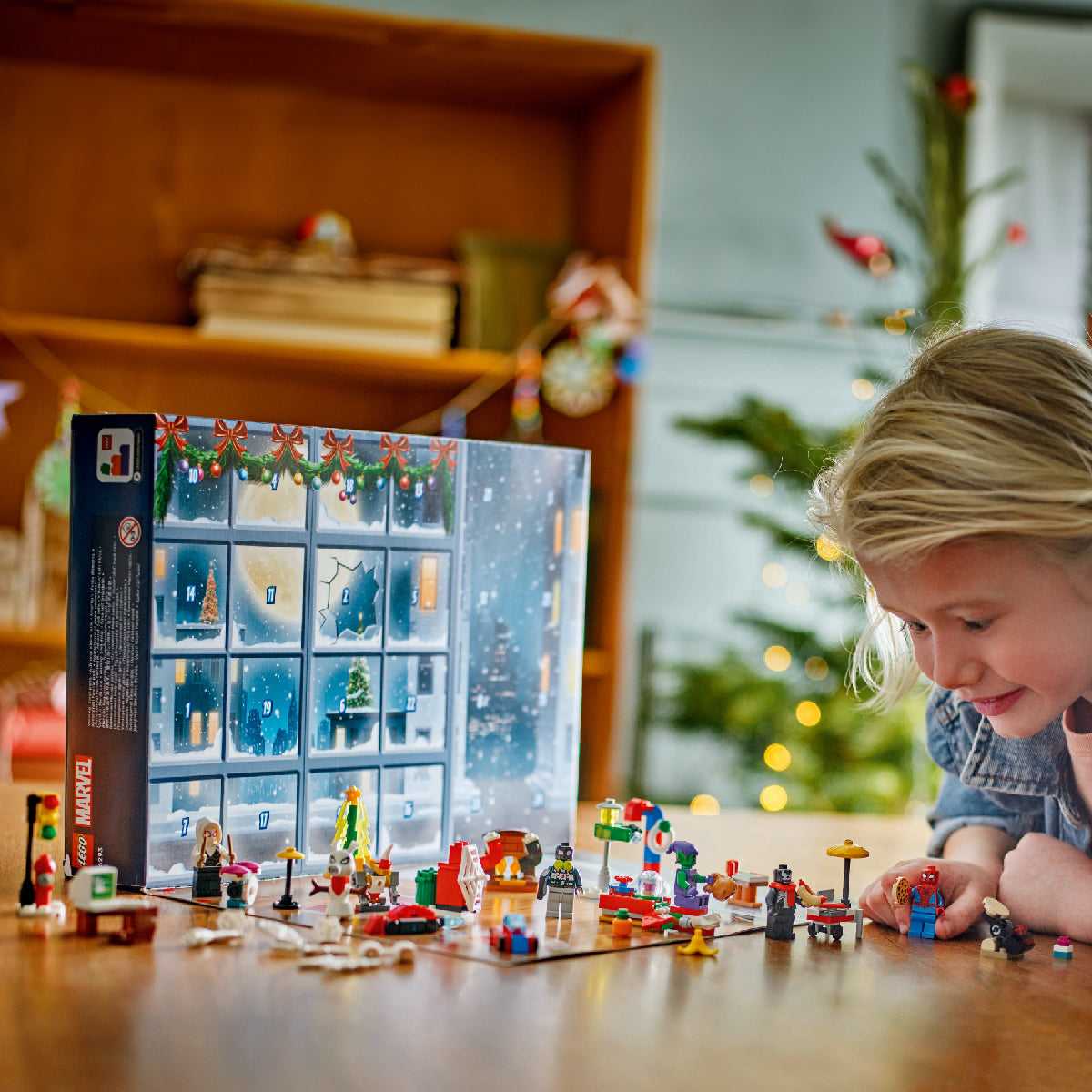 Đồ Chơi Lắp Ráp Lịch Giáng Sinh Người Nhện 2024 LEGO SUPERHEROES 76293